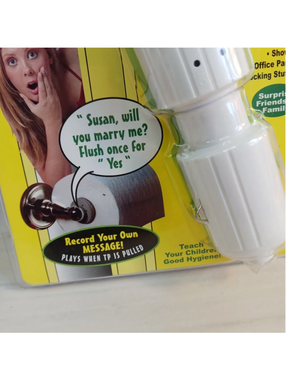 Recordable Pull Paper TP Spindle Funny Message